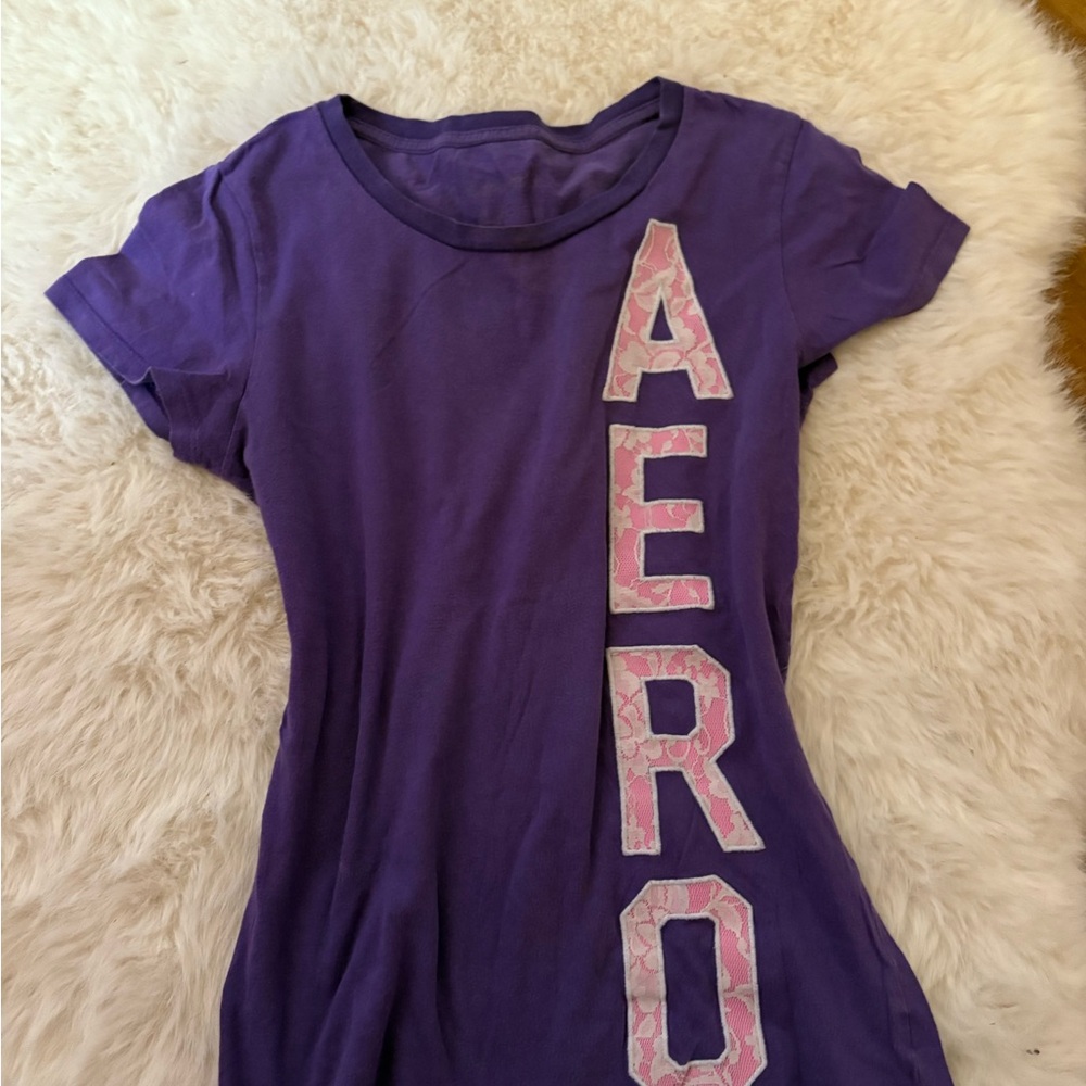 Aeropostale Purple Short Sleeve Tee